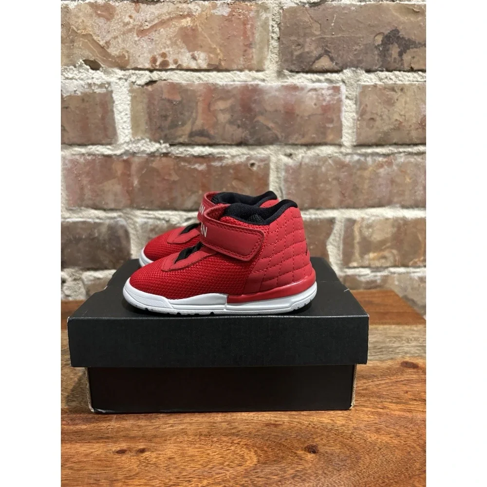 NEW 4C Shoes, Jordan Academy BT, Red Size 4C, Gym Red/Wolf Grey/Black Boys Shoes
